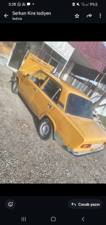 vita maşın: VAZ 2101 klassik sedan - Korpus: 4 qapılı, sarı rəng, xrom bamperlər — 2