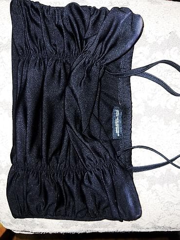 nike tech: Qara top - Model: İncə askılı, büzgülü crop-top - Rəng: Qara - Brend — 2