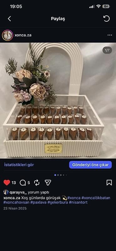 Xonça üçün dekorativ vitrin və aksesuar dəsti - Məhsul: Şirniyyat və — 3