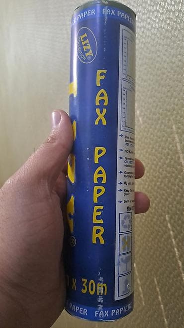 Məhsul: Fax kağızı rulonu Brend: LIZY Collection (thermal/termal fax