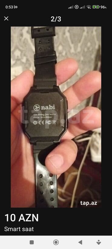 360 kamera qiymeti: İşlənmiş, Smart saat, Nabi, Sim kart, rəng - Qara — 3