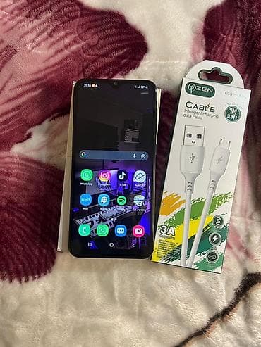 telefonların satisi: Samsung Galaxy A30, rəng - Qara, Barmaq izi — 3