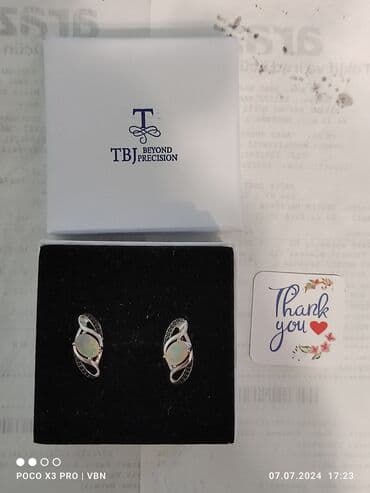 1 qram gümüşün qiyməti 2022: Sırğa, Gümüş, 4 g, Ünvandan götürmə — 1