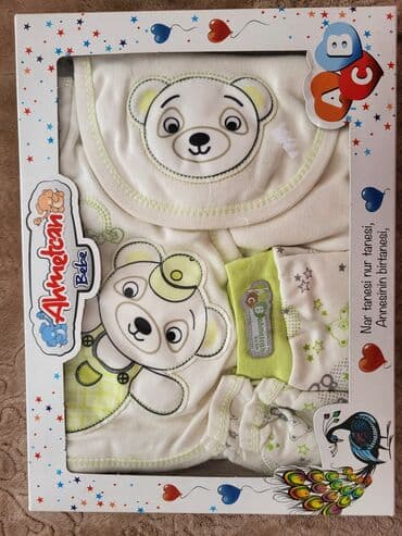 Uşaq dəsti, Uniseks, 0 - 3 ay