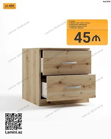 Tumba – La Mini - Ölçülər: D 40 × H 50 × E 40 sm - Rəng seçimi lalafo.az -da Tumba – La Mini - Ölçülər: D 40 × H 50 × E 40 sm - Rəng seçimi