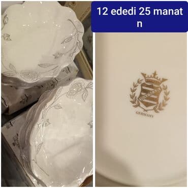 Nahar dəsti, rəng - Ağ, Farfor, Weimar, Almaniya lalafo.az -da Nahar dəsti, rəng - Ağ, Farfor, Weimar, Almaniya
