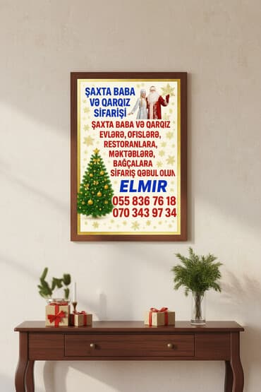 подарок мужу на новый год: Şaxta Baba və Qarqız sifarişi Xidmətin məzmunu: - Yeni il tədbirləri — 3