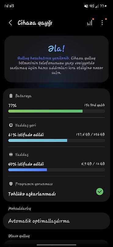 xiaomi redmi 9 t: Samsung Galaxy A54 5G, 256 GB, rəng - Boz, İki sim kartlı — 5