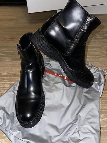 batinkalar: Prada qadın qısa dəri çəkmələri - Model kodu: 3T5880 - Ölçü: 39.5 - — 4