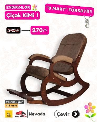 Yeni, Kreslo-kaçalka, Parça, Kredit var, Rayonlara çatdırılma — 5