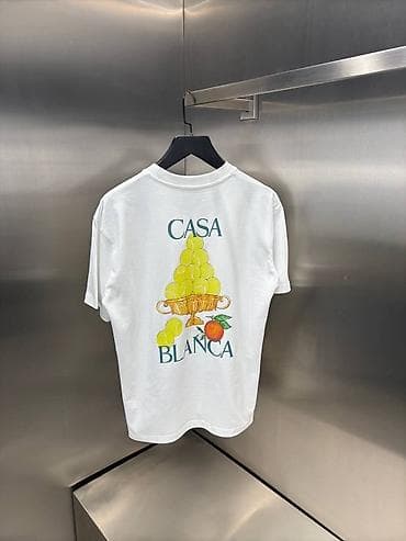 şort: Casa Blanca qrafik köynək - Rəng: ağ - Arxa hissə: iri “CASA BLANCA” — 2