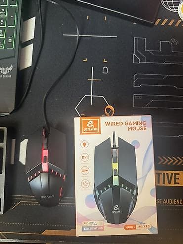 JEQANG JM-530 simli gaming mouse - Rəngli LED işıqlandırma (Colorful
