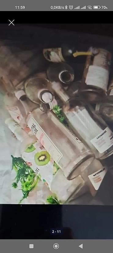 Təcili boş butulkalar 1 kisə 25 mn. 1 dənə umuvalnı- caşka 15 man