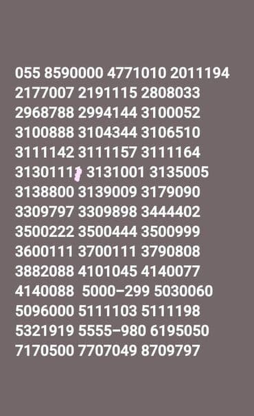 cin nömrələrin satışı: Nömrə: ( 055 ) ( 4604141 ), Yeni — 1