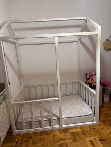 1 ayliq usaq sekilleri: Oğlan və qız üçün, İşlənmiş, Dördbucaq, Beşik, Matras ilə, Yellənmə mexanizmsiz — 6