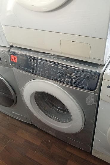 samsung a70 kabro: Paltaryuyan maşın – ön yükləməli, gümüşü korpus, böyük şəffaf lyuklu — 1