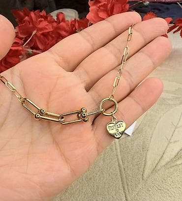 Личные вещи: Браслет, Tiffany, Желтое золото, 585 проба, 295 г — 2