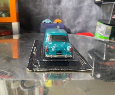 metbex tavan modelleri: Коллекционная модель Moskvich 402 blue green 1956 DeAgostini Scale — 7