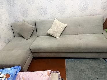 mebilər: Künc divan – boz rəng, müasir minimal dizayn2.30/1.30a ölçüsü Tep — 3