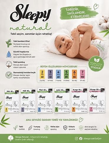 corablar: “‼️‼️Qiymətlər ölçüyə görə dəyişir.” ‼️‼️ Sleepy Natural uşaq bezləri — 1