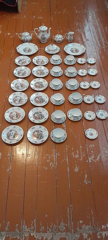 cəngəl qaşıq dəstləri: Çay dəsti, rəng - Ağ, Farfor — 4