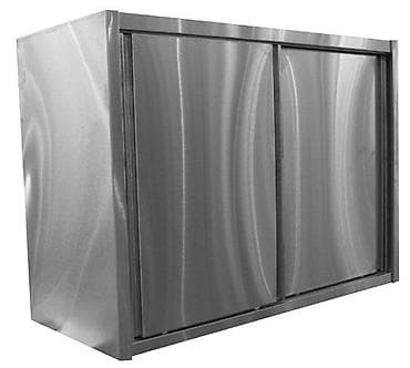 metbex skafi: Paslanmayan poladdan divar tipli sürgülü qapılı dolab - Material — 1