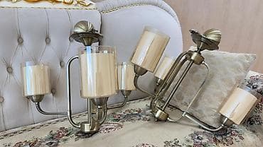 lyustr: Çılçıraq, 3 lampa, Metal — 3