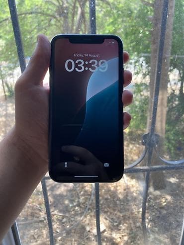 IPhone 11, 128 GB, Qara, Qırıq, Face ID
