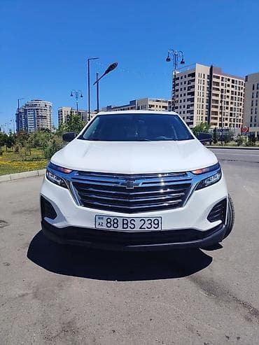 Nəqliyyat: Chevrolet Equinox 2023 – ağ rəngli, şəh və uzun yol üçün rahat — 1