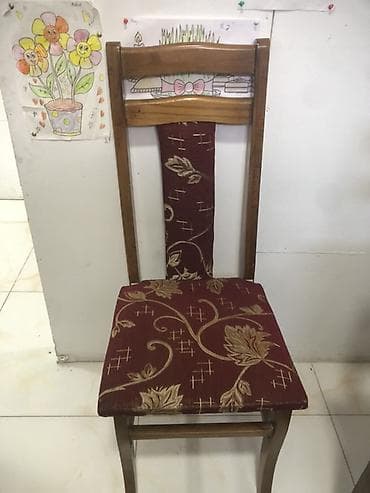 Mətbəx üçün, Qatlanmayan, rəng - Bordo Stul