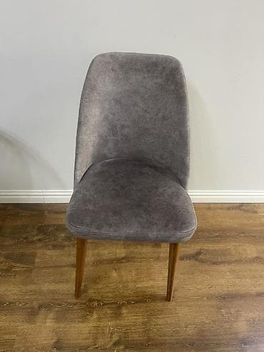 stul tek: Qonaq otağı üçün, İşlənmiş, Qatlanmayan, rəng - Boz Stul — 1