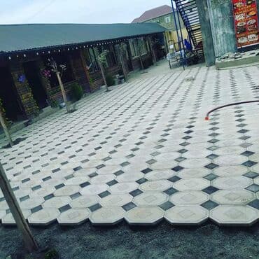 duz corek: Tamet döşəmə xidməti – dekorativ beton/daş təməli ilə həyət və giriş — 38