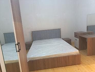 Mebel: Yataq mebeli dəsti Tərkibi: - Çarpayı (iki nəfərlik ölçüdə, taxta — 3