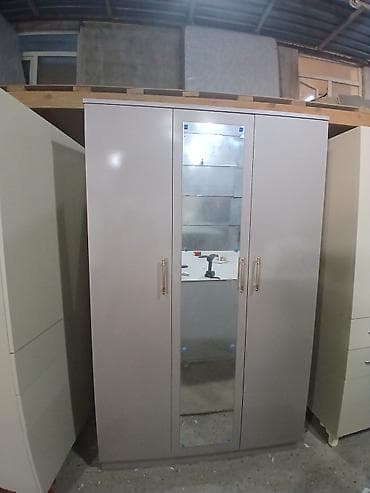 paltar dolab: Üç qapılı paltar şkafı – güzgülü orta qapı Xüsusiyyətlər: - Korpus — 1
