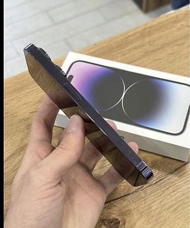 ayfon satisi: IPhone 14 Pro, 256 GB, Deep Purple, Zəmanət, Simsiz şarj, Face ID — 4