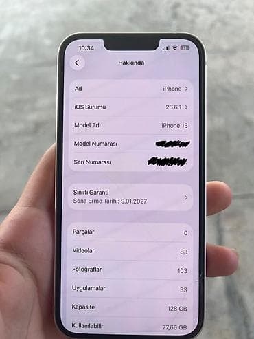 IPhone 13, 128 GB, Ağ, Face ID — 2