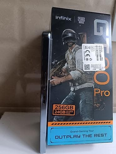 mac pro: Infinix GT 20 Pro, 256 GB, rəng - Boz, Sensor, Face ID — 4
