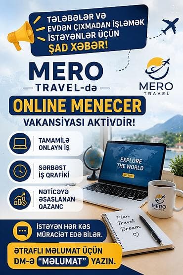 SMM menecer tələb olunur, İstənilən yaş