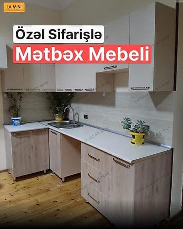 3d defter: Sifarişlə mətbəx dəsti, Özü çəkən petlələr, Teksturalı laminat — 1