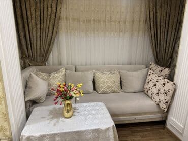 кровать бу: Künc divan, İşlənmiş, Açılan, Bazalı, Vеlur parça, Çatdırılma yoxdur — 2