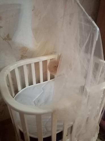 Uşaq mebeli: Oğlan və qız üçün, Yeni, Yumru, Beşik, Dəst ilə, Yellənmə mexanizmsiz — 3