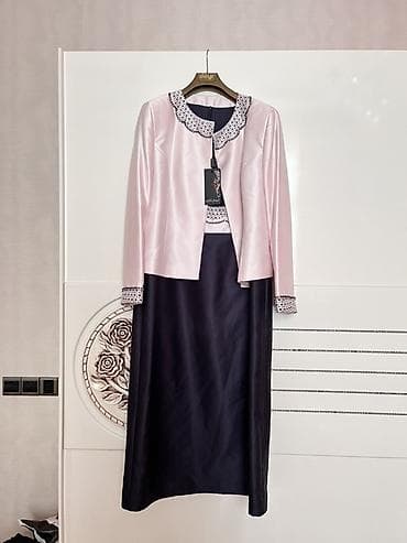 HATUNca markalı iki hissəli dəst – zərif paltar və qısa jaket
