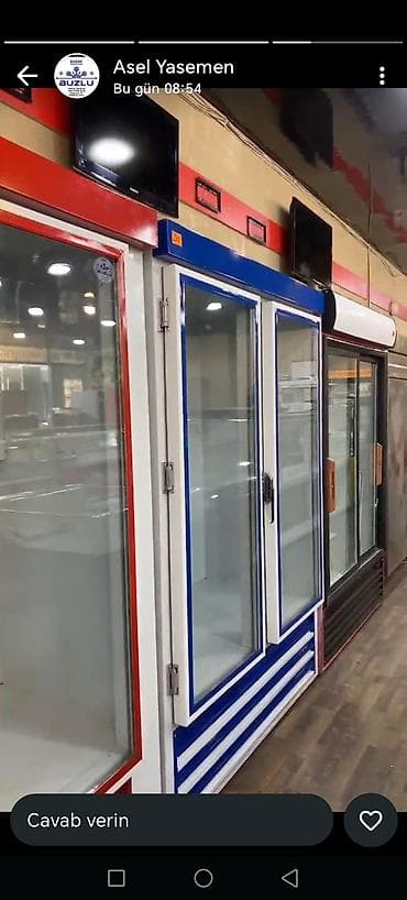 Kassa avadanlığı: Mağaza və supermarketlər üçün şüşə qapılı soyuducu vitrin - 2 qapılı — 2