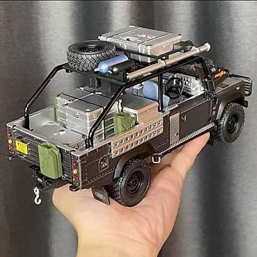 2107 modeli: Off-road model avtomobil – Defendər üslubunda detalı kolleksiya maketi — 8