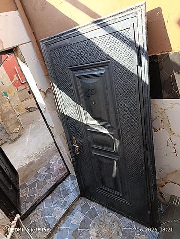 w202 qapi: Dəmir giriş qapısı - Material: qalın metal konstruksiya, tam çərçivə — 2