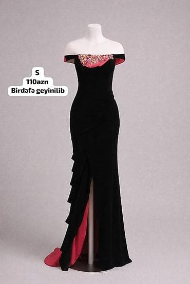 Məhsul: Qara-qırmızı axşam/libas - Ölçü: S - Qiymət: 110 AZN - Model
