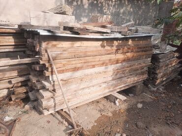 Taxta materialları dəsti - Müxtəlif ölçülü taxta şalban və lövhələr — 1