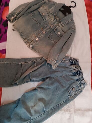 Dəstlər: Uşaq denim dəsti - İki hissədən ibarət: klassik cins gödəkcə və cins — 1