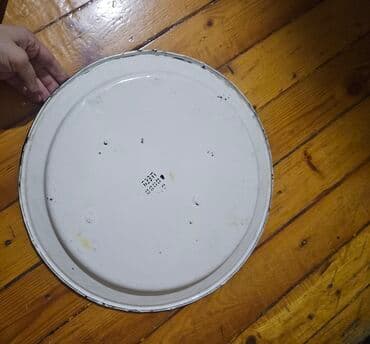 Блюда для тортов и сладостей: Тарелки, 1 шт., цвет - Белый, Металл — 2