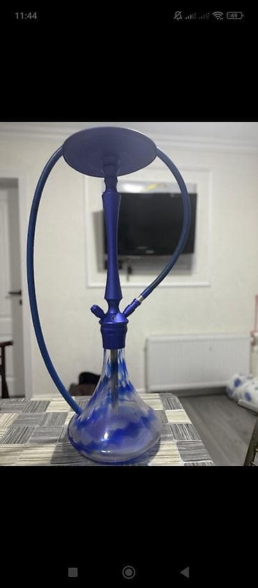 Mavi rəngli nargilə seti -hec bir piroblmi yoxdur əla vəziyyətdədir